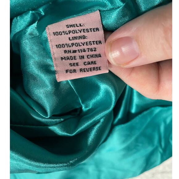 Philip Decaprio Women's Size 14 Halter Neck Tiered Dress Green Y2K - Picture 16 of 16